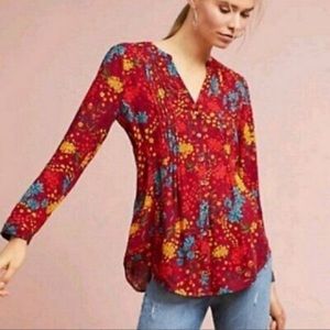 Maeve floral long sleeve shirt